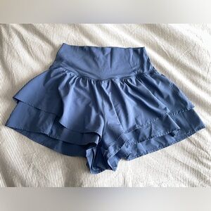 Aerie OFFLINE steel blue Ruffle Skort